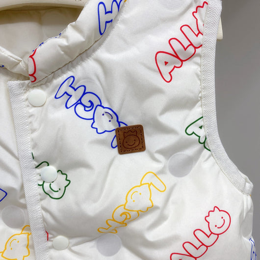 Chaleco Acolchado Infantil con Letras Estampadas - Image 9