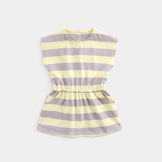 Vestido a Rayas de Manga Corta para Niña - Image 7