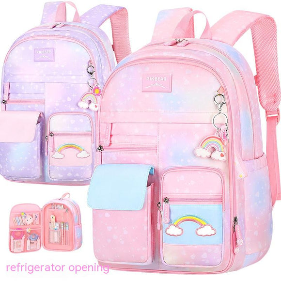 Mochila Infantil Ergonómica con Apertura Lateral y Diseño Adorable