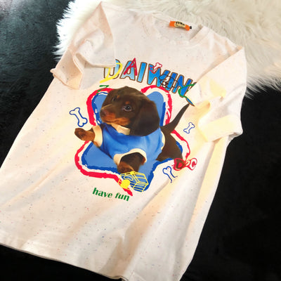 Playera Infantil con Diseño de Perrito Colorido