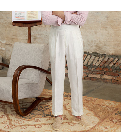 Pantalón Recto de Talle Alto en Tencel Algodón - Cómodo y Transpirable - Image 11