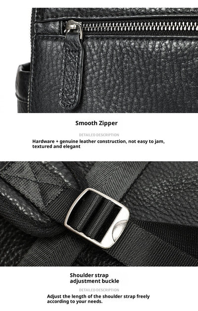 Mochila de Cuero Genuino Premium para Viajes y Uso Diario - Image 14