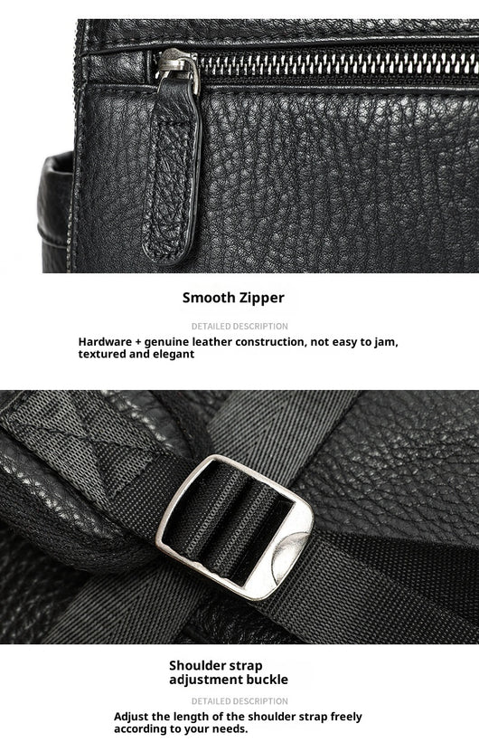 Mochila de Cuero Genuino Premium para Viajes y Uso Diario - Image 14