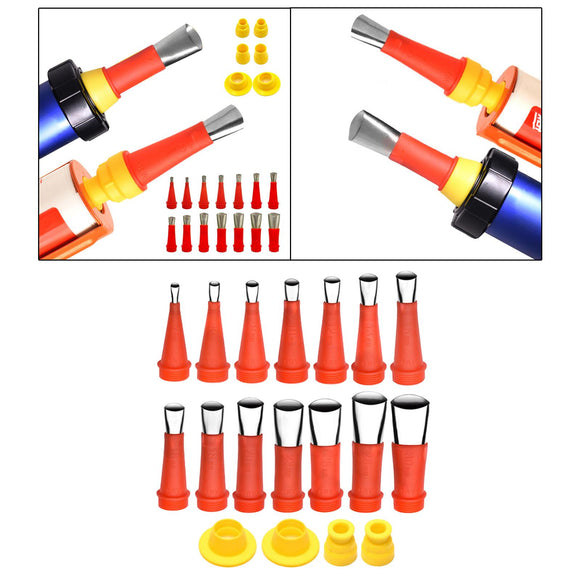 Set of 18 Duck-Design Stainless Steel Decorating Nozzles