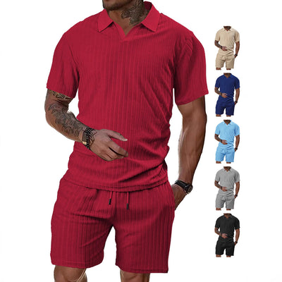 Conjunto Deportivo Casual Hombre Tela Transpirable Cuello Redondo - Image 3