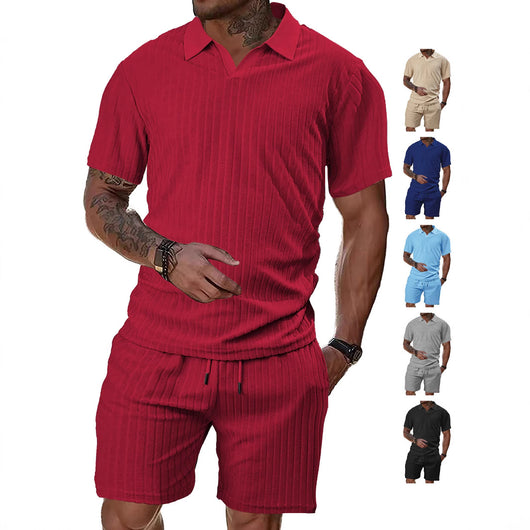 Conjunto Deportivo Casual Hombre Tela Transpirable Cuello Redondo - Image 3