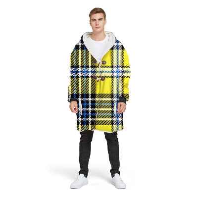 Chaqueta Hoodie Impresa Digital con Cuadros para Hombre - Image 6