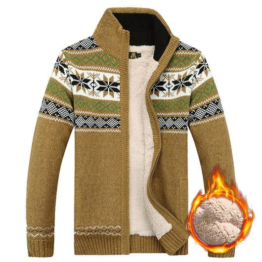 Cardigan de Lana Gruesa para Hombre - Suéter Cálido Tipo Abrigo Invierno - Image 4