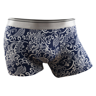 Boxers Hombre Estampado Floral Seda de Hielo Cintura Media Transpirables - Image 32