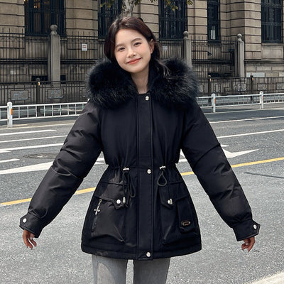 Parka Corta Ajustada a la Cintura para Mujer - Image 8