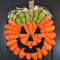 Corona de Puerta Otoñal con Calabaza Artificial para Halloween