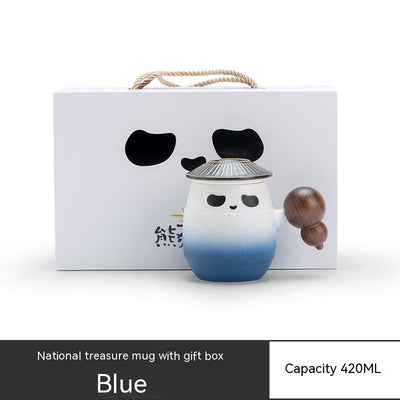 Taza Térmica Panda Hero con Tapa - Vaso para Agua y Bebidas - Image 7