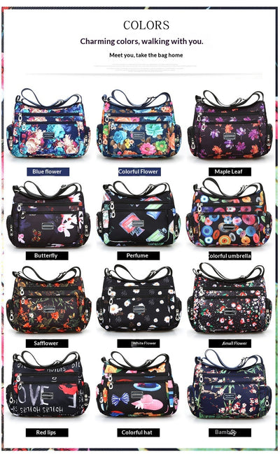 Bolsa Impresa para Mujer con Diseño de Paisaje y Flores Trendy - Image 23