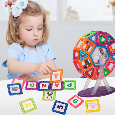 Bloques Magnéticos Educativos para Niños - Juguete de Construcción