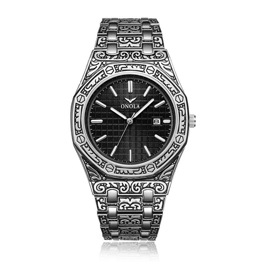 Reloj de Cuarzo para Hombre con Correa de Acero Inoxidable y Resistencia al Agua - Image 7
