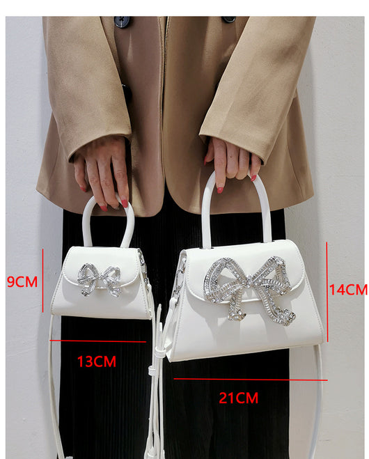Bolsa Cuadrada Portátil con Moño Diamante - Versátil y Elegante - Image 6