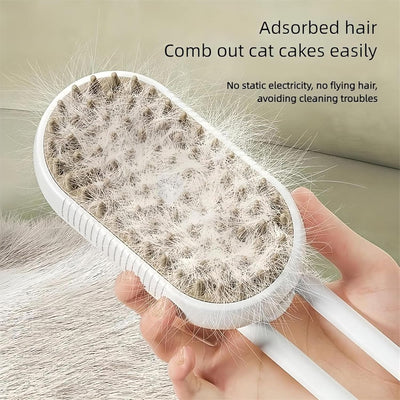 Cepillo Vaporizador 3 en 1 para Gatos - Deshedding Spa con Mango Plegable - Image 15
