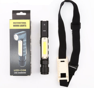Linterna de Trabajo LED Roja y Blanca Plegable Multifuncional