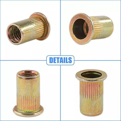 Tuerca Remachable Cabeza Plana Zinc Plateado - Image 17