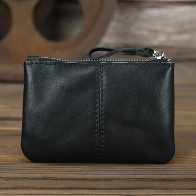 Monedero Compacto de Cuero Crazy Horse Estilo Retro para Hombre - Image 8