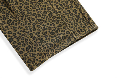 Pantalones Denim con Tirantes Estampado Leopardo Hombre Moda Urbana - Image 5