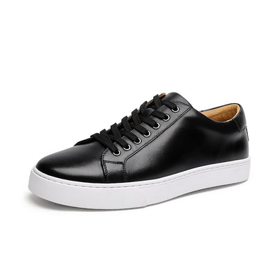 Zapatos de Cuero Genuino Respirable con Suela Gruesa - Estilo Británico Casual y Deportivo - Image 4