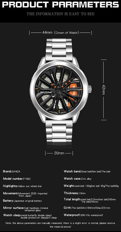 Reloj de Hombre Rueda de la Fortuna - Diseño Trendy con Energía de Buena Suerte - Image 14
