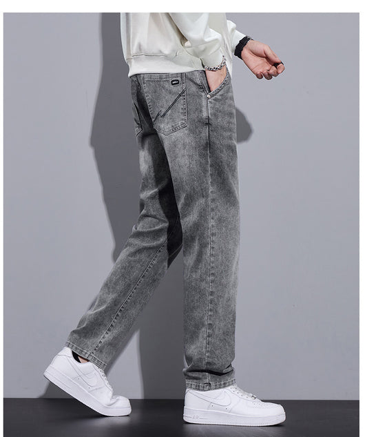 Pantalones Vaqueros Anchos Rectos Estilo Urbano para Hombre - Image 12