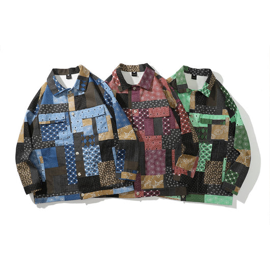 Camisa de Trabajo Manga Larga con Combinación de Colores para Hombre - Image 23