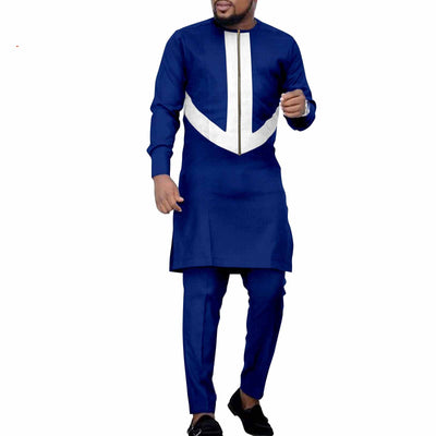 Conjunto de Ocio Étnico Africano para Hombre - Pantalón y Camisa - Image 13