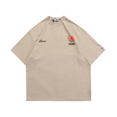 Camiseta Retro Street Niche de Manga Corta para Hombre - Image 5