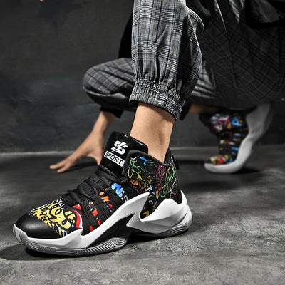 Zapatillas de Baloncesto Blancas Altas para Hombre - Image 12
