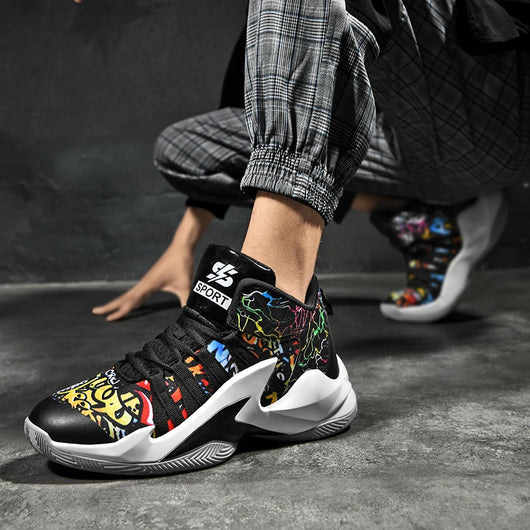 Zapatillas de Baloncesto Blancas Altas para Hombre - Image 12
