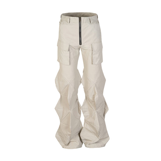 Pantalones Sueltos Acampanados con Diamantes para Hombre - Image 9