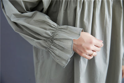 Blusa Suelta de Manga Larga con Encaje y Volantes - Image 12