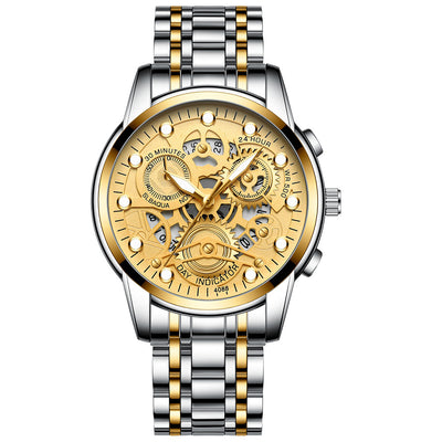 Reloj de Cuarzo Hueco para Hombre - Diseño Fashion Negro - Image 18