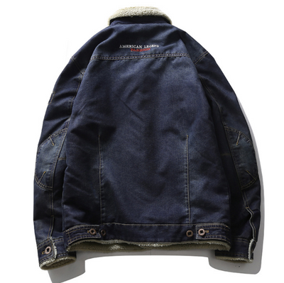 Chaqueta Denim Casual con Forro Polar para Hombre - Invierno - Image 3