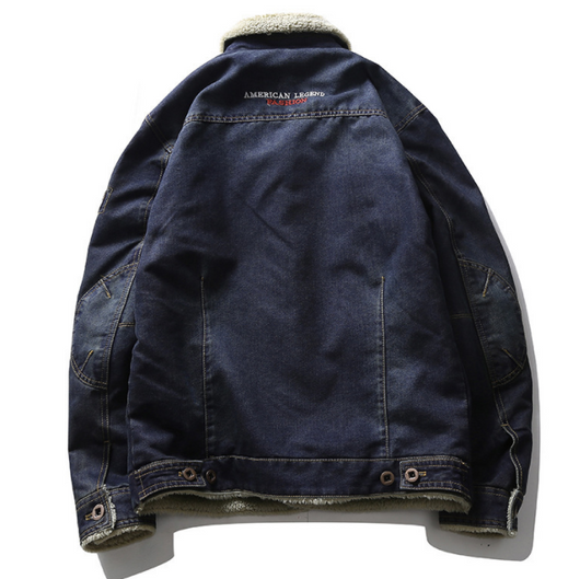 Chaqueta Denim Casual con Forro Polar para Hombre - Invierno - Image 3