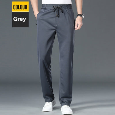 Pantalones de Cintura Elástica Holgados y Rectos para Hombre - Image 4