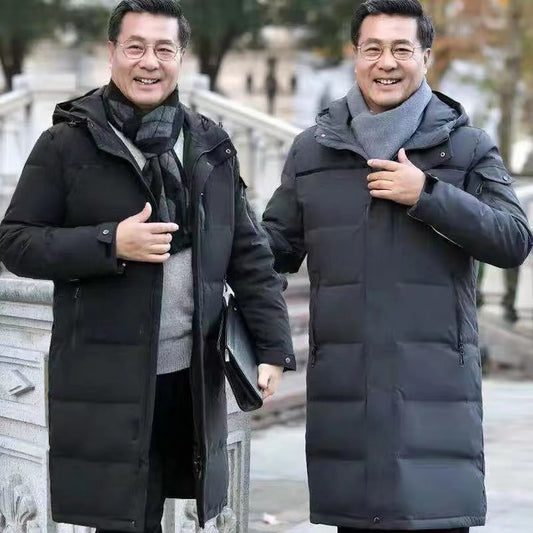 Abrigo Largo Acolchado de Plumas para Hombre - Protección Extrema en Invierno - Image 2