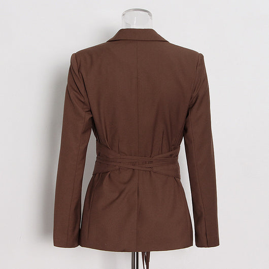 Traje con Cintura Definida y Pantalón Recto de Talle Alto - Image 5