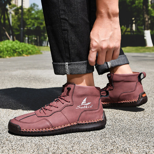 Botas Altas Retro de Cuero - Estilo Casual Urbano - Image 35