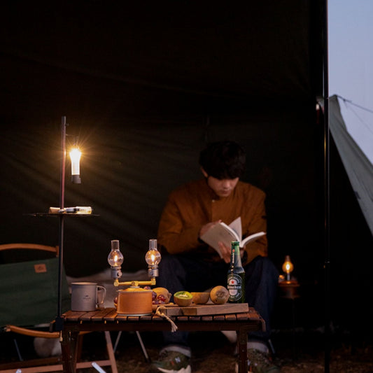 Lámpara Portátil a Gas para Camping y Actividades al Aire Libre