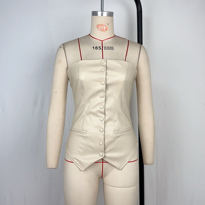 Chaleco Ajustado Escotado para Mujer - Diseño Moderno y Sensual - Image 6