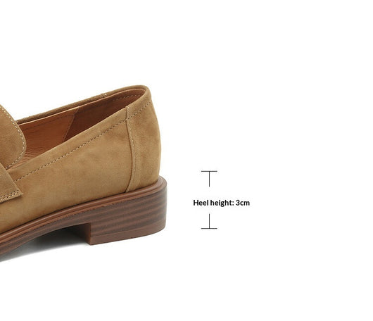 Zapatos de Tacón para Mujer en Piel de Oveja con Punta Cuadrada y Redonda Retro - Image 11