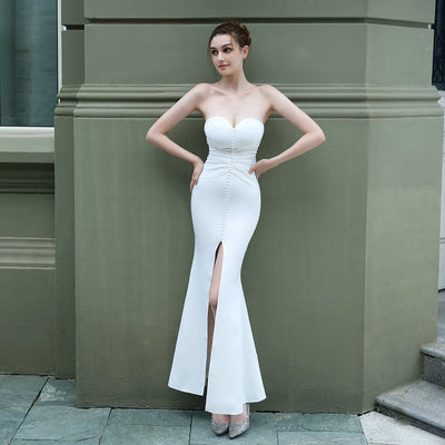Falda Fishtail Elegante con Tubo Largo para Eventos - Image 3