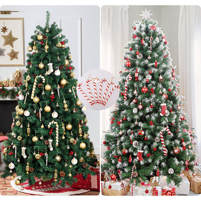 Bastón Navideño con Decoración Anciano - Adorno Colgante Festivo - Image 6