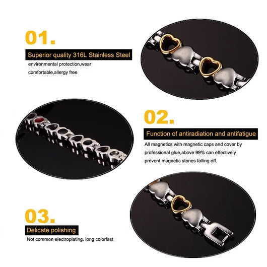 Pulsera Magnética de Acero Titanio - Image 16