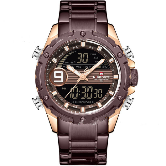 Reloj Deportivo NAVIFORCE Dual Movement - Acero Inoxidable para Hombre - Image 7