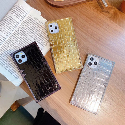 Funda Cuadrada de Cuero para Celular Resistente a Golpes - Image 9
